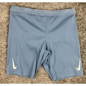 Nike AeroSwift Dri-Fit Racing Shorts Mens Blue Size Large